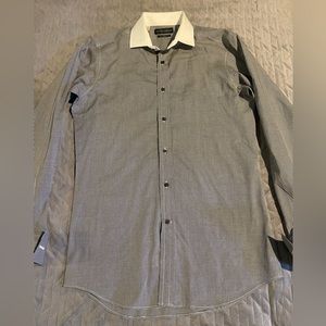 Ralph‎ Lauren Tailor fit made in Italy button up shirt mens size 15 pre-owned